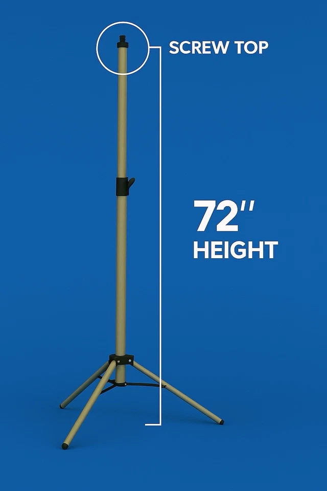 AGL APPLIANCES LLC Lightweight Aluminum Tripod with Screw top, 72 Inches Length - Image 4 of 4