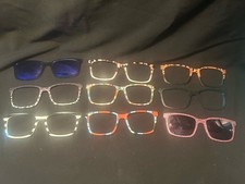 9 Pair Eyewear Kirby Toppers Polarized cheetah striped Peanut gang Met glitter