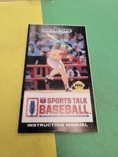 Sports Talk Baseball - Sega Genesis - Manual Only **NO GAME!
