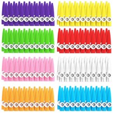 160 Pcs 8 Colors Plastic Kazoos Bulk for Kids, Sets for Christmas Party, Earl...