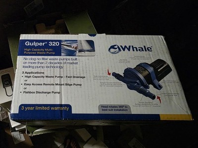 Whale Gulper 320 High Capacity Multi Purpose Waste Pump