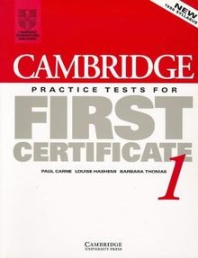 Cambridge Practice Tests for First Certificate 1 Student... | Buch | Zustand gut