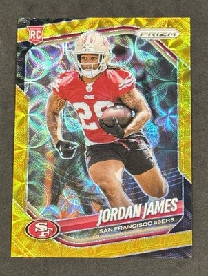 2025 Panini Prizm Jordan James Rookie Choice Gold Scope RC 6/10 49ers