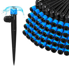 55 Pieces Drip Irrigation Emitters Vortex for 1/4 Tubing Adjustable 360 Degree