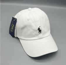 Polo Ralph Lauren Cotton Chino Ball Cap Adjustable buckled strap Curved Brim