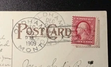 DPO/Doane Cancel OLDHAM MT Hill County (2/1) 1909 Postcard Helbock Scarcity 5/3