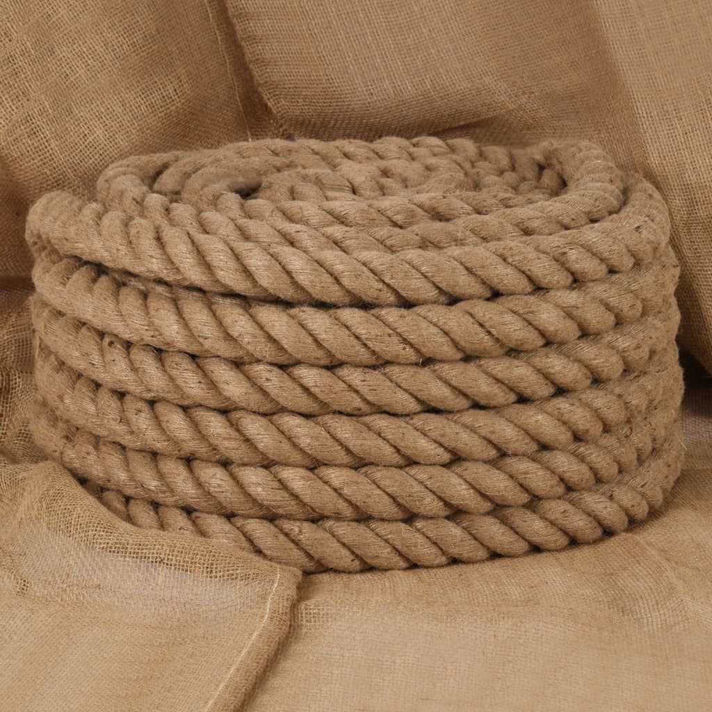 Corda Grossa in Juta 50mm per Giardino e Recinzioni - 5 Metri