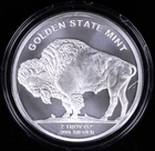 2 oz .999 Silver Buffalo Round Golden State Mint Indian Head Design ✨