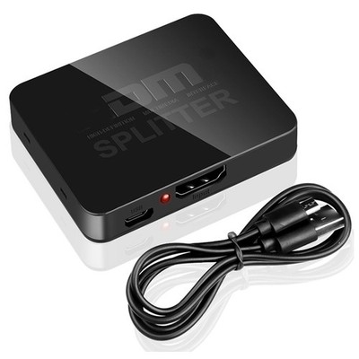 HDMI Splitter 1x2 4K Video Distributor Verstärker Dual Display Kabel