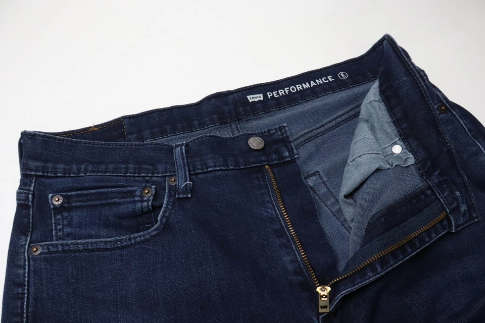 LEVI'S 512 Jeans Herren W34/L32 Zip Fly Stretch Blau Logo Slim Tapered Fit - Bild 4 von 4