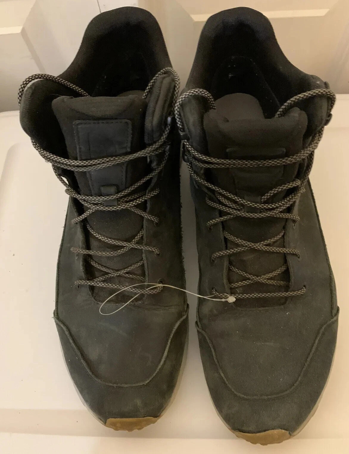 The North Face Mens Sz 14 Vals Mid Leather Waterproof Hiking Boots Dryvent