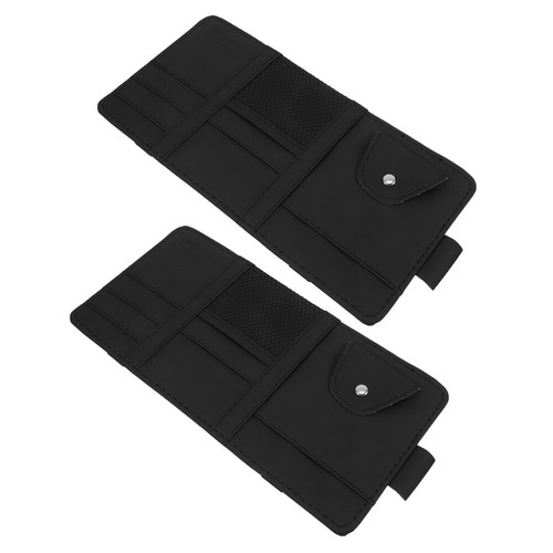 2 Pcs Car Glasses Holder Visor Storage Pocket Organizer Baby Man