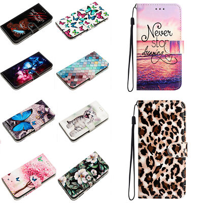 Butterfly Flower Cat Wolf Wallet Phone Case for Xiaomi 10T 11T 12 Lite 12T 11