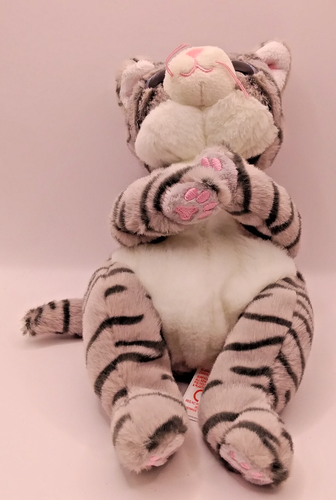 Ty Beanie Baby Bäuche MITZI graue gewebte Katze 6 Zoll Stofftier Plüschtier - Bild 5 von 6