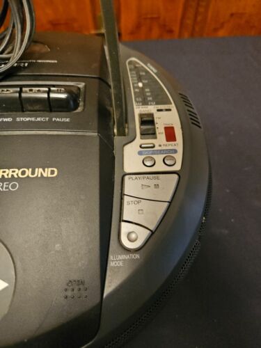Aiwa Boombox CSD-MR1 AM/FM Cassette Radio 6 Speaker Light Surround Sound ~ WORKS - Picture 5 of 9