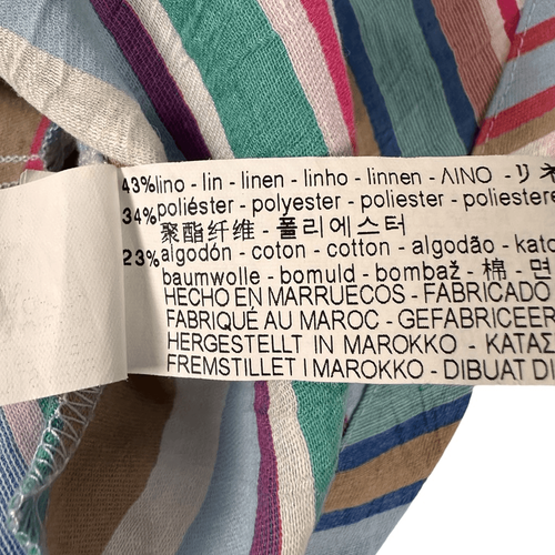 Zara girls striped cold shoulder dress size 8 - Picture 6 of 7