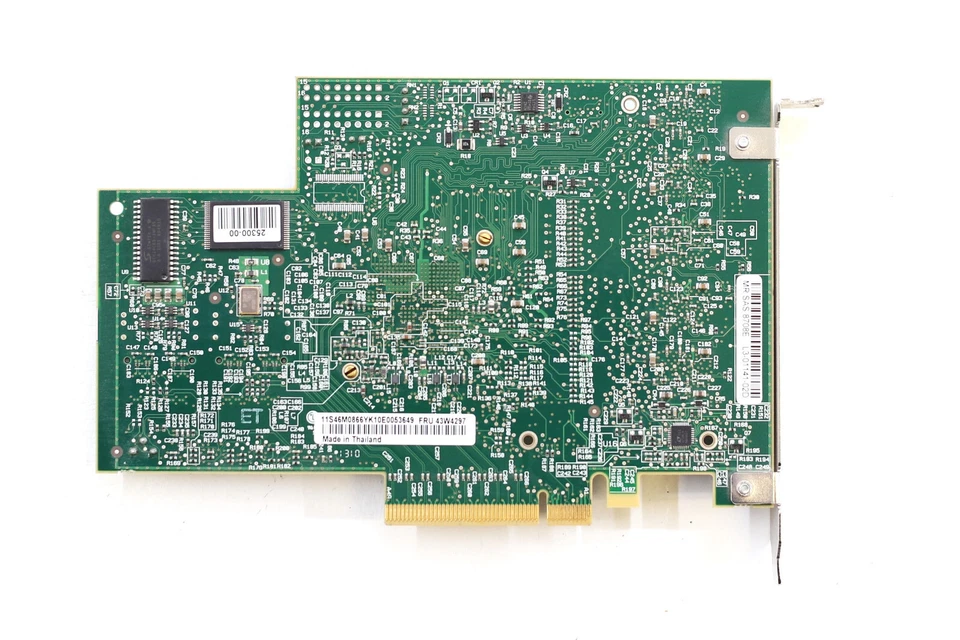IBM MR 8708E PCI-e x8 SAS/SATA RAID Controller Card FRU P/N: 43W4297 Tested - Image 3 of 4