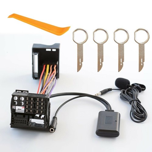 Dispositivo de audio radio pieza cable auxiliar micro manos libres adaptador para 6000CD | eBay