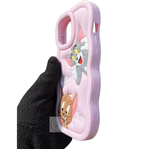 Funda Trasera Compatible con iPhone 13, 3D Silicona Suave 3D Linda Dibujos Animados Foto 2 de 3