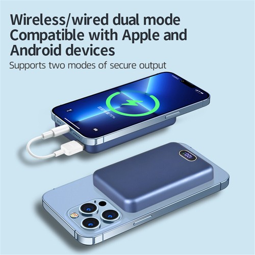 10000mAh Wireless Power Bank Magnetic Charger Fast For iPhone 15 14 13 12 ProMax - Zdjęcie 4 z 15