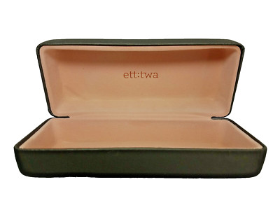 ett:twa ~ Clamshell Sunglasses Case ~Inner Measure Is 6'' x 2 1/4'' ~ Dark Brown