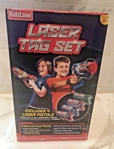 BRAND NEW IN BOX Kidzlane Laser Tag game set of 4 pistols infrared sealed BNIB 