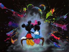 Mickey Mouse Walt Disney Fine Art Jim Warren Signed Lt Ed 95 Enjoy the View