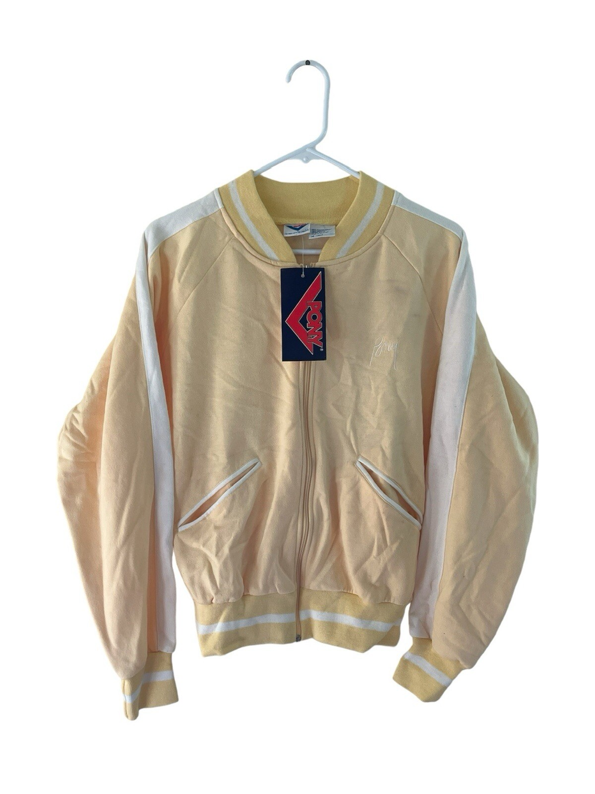 giacca track vintage PONY donna taglia media fondo di magazzino nuova con etichetta anni 90