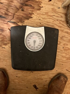 Sunbeam SAB602DQ1-05 Full View Dial Weight Scale Measures Up to 330 lbs Black