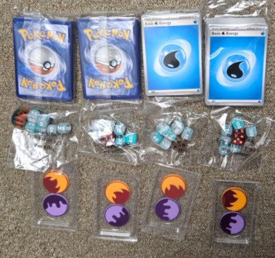 Lot of Pokemon Card Decks Coins Dice Sealed New PLEASE READ DETAILS BELOW