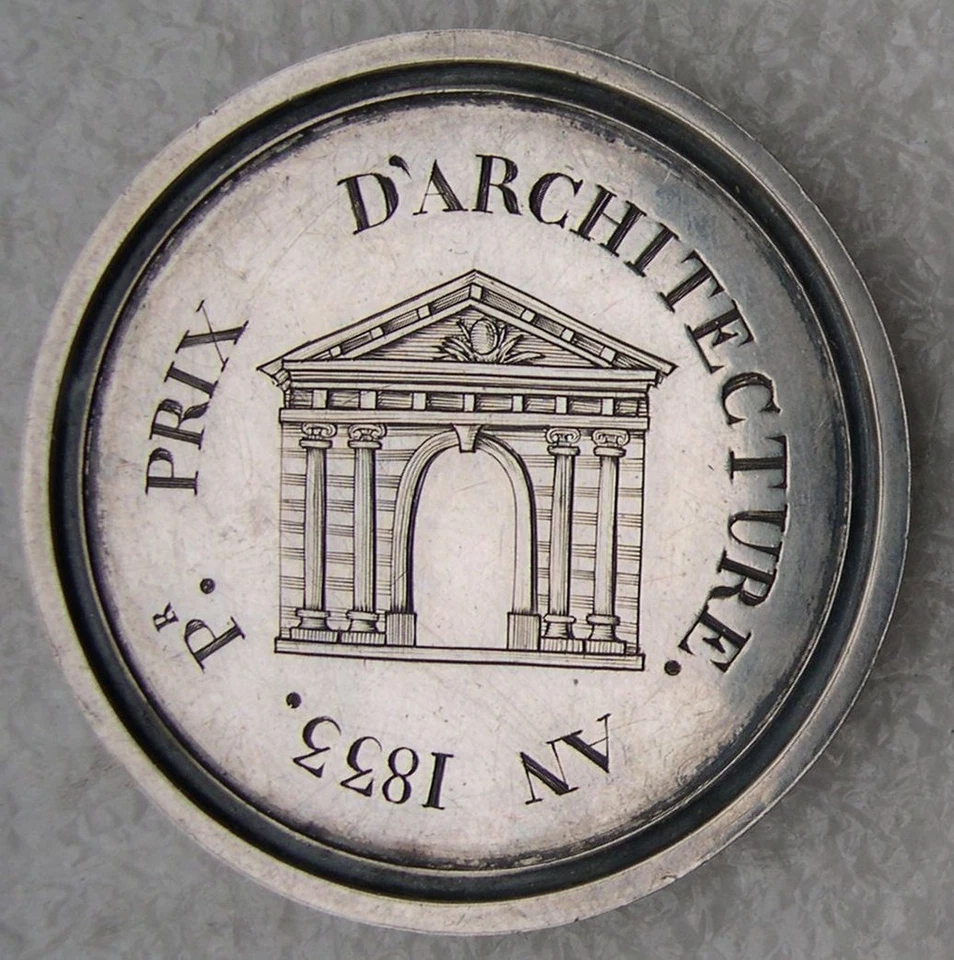 MEDAILLE BEAUNE 1er prix ARCHITECTURE 1833 côte d'or Bourgogne - Photo 1/2