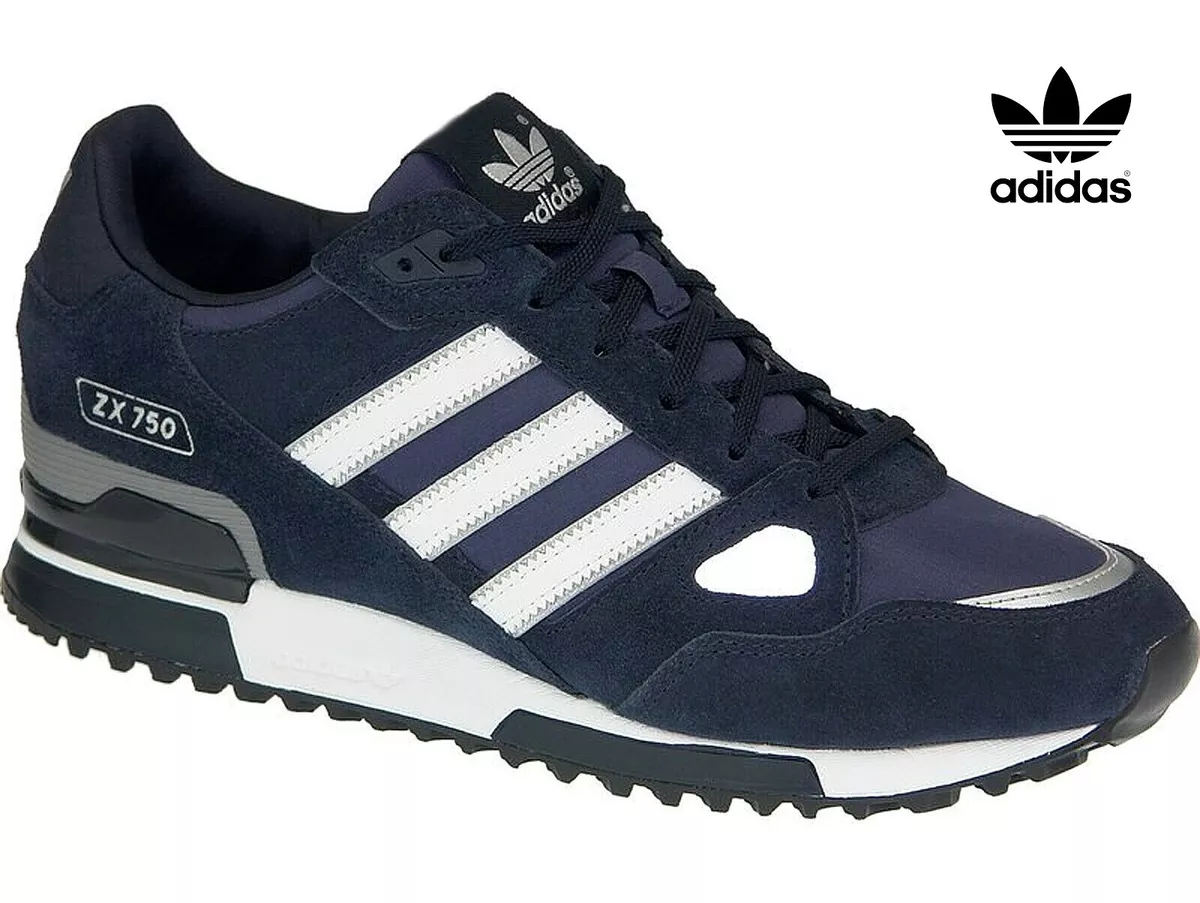 Oh jee Humoristisch gebouw Adidas Originals ZX 750 Men's (UK 7 - 12) Navy-White Colour Brand New | eBay