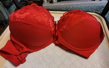 BNWT Ladies Padded Converable Red Bra Size 40C By Dainafang