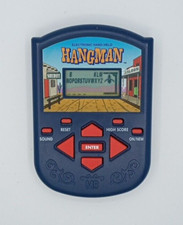 Electronic Hand-Held Hangman Game Vintage 1995 Milton Bradley Works Great 