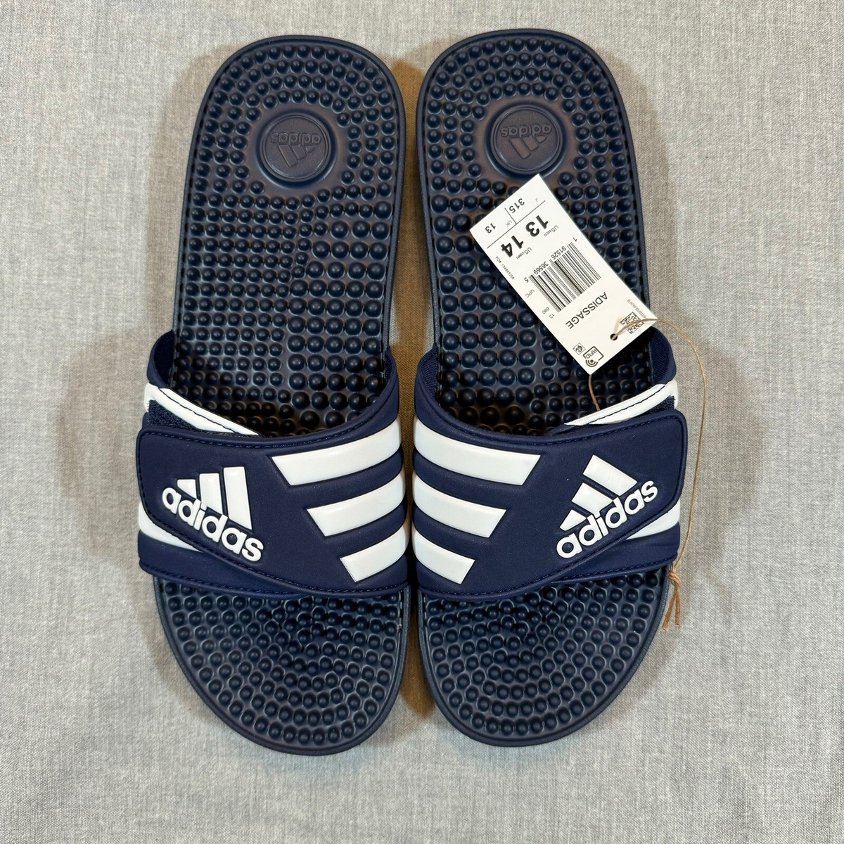 Adidas Adissage Sandals Men's Size 13 Womens 14 Slides Massage