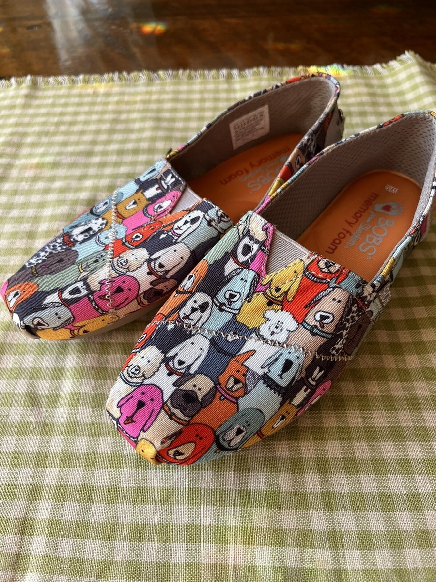Skechers BOBs for Dogs Posh Pups Slip On Flat Memory Foam Shoes