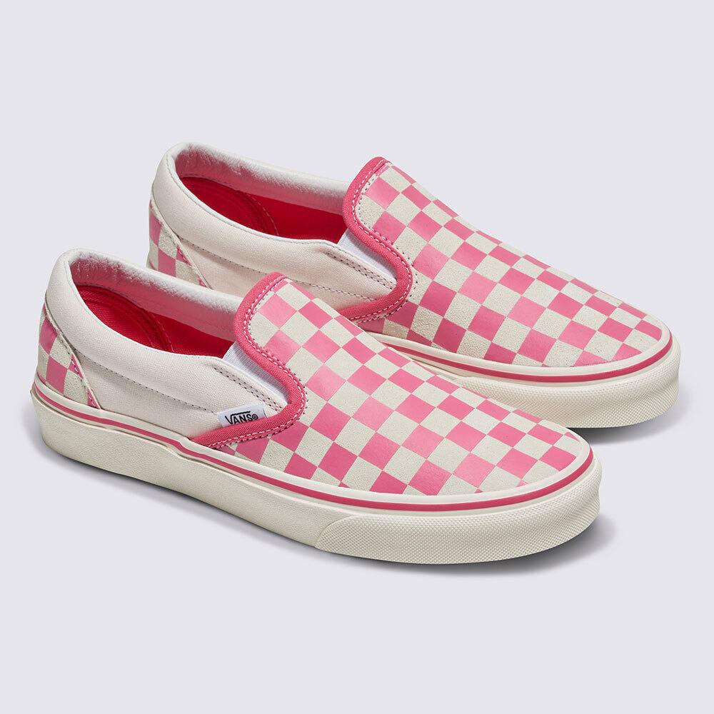 Vans Checkerboard Slip-on Skate Sneakers Shoes Pink/White Vans Checkerboard Slip-on Skate Sneakers Shoes Pink/White