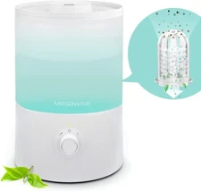 MegaWise Healthy Top-Refill Cool Mist Humidifiers for Bedroom, 24dB Ultrasonic A