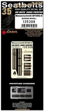 HGW 1/35 Messerschmitt Bf 109G-6 Fighter Seatbelts (Laser) for Border Model