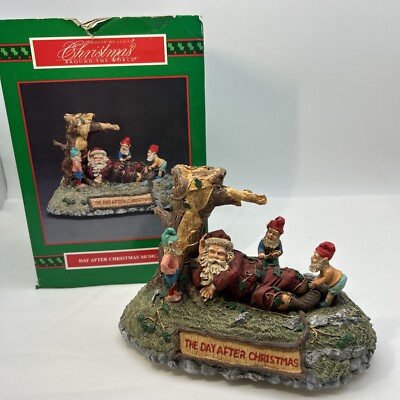 Day After Christmas Musical Santa Around the World House Of Lloyd 1994 Decor Vtg