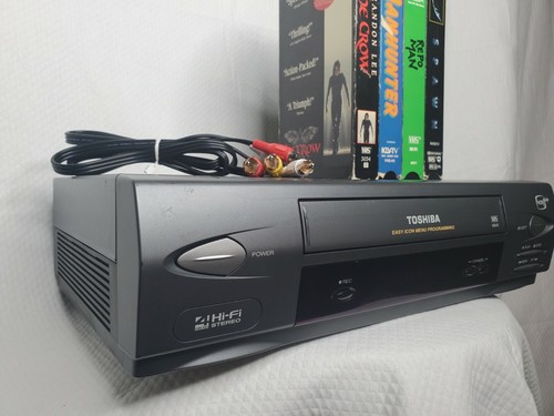 Toshiba M-645 4-Head Hi-Fi VCR+ Plus VHS Player Bundle w/ Cables Repo Spawn Crow - Picture 3 of 10