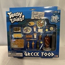 TEENY TINIES MINI PLAY SET WORLD TRAVELER EDITION GREEK FOOD 20 PIECE SET
