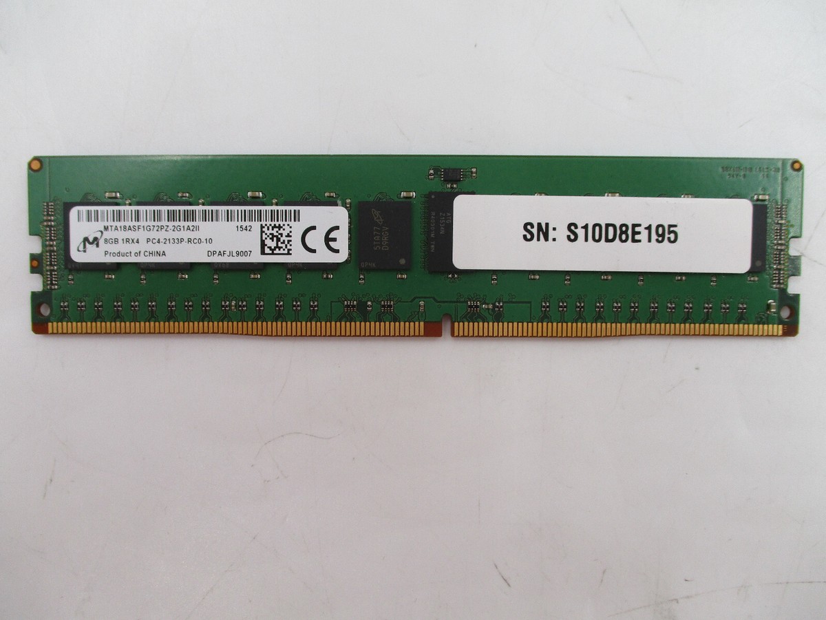 Micron 8GB 1Rx4 PC4-2133P-RC0-10 ECC REG Server Memory