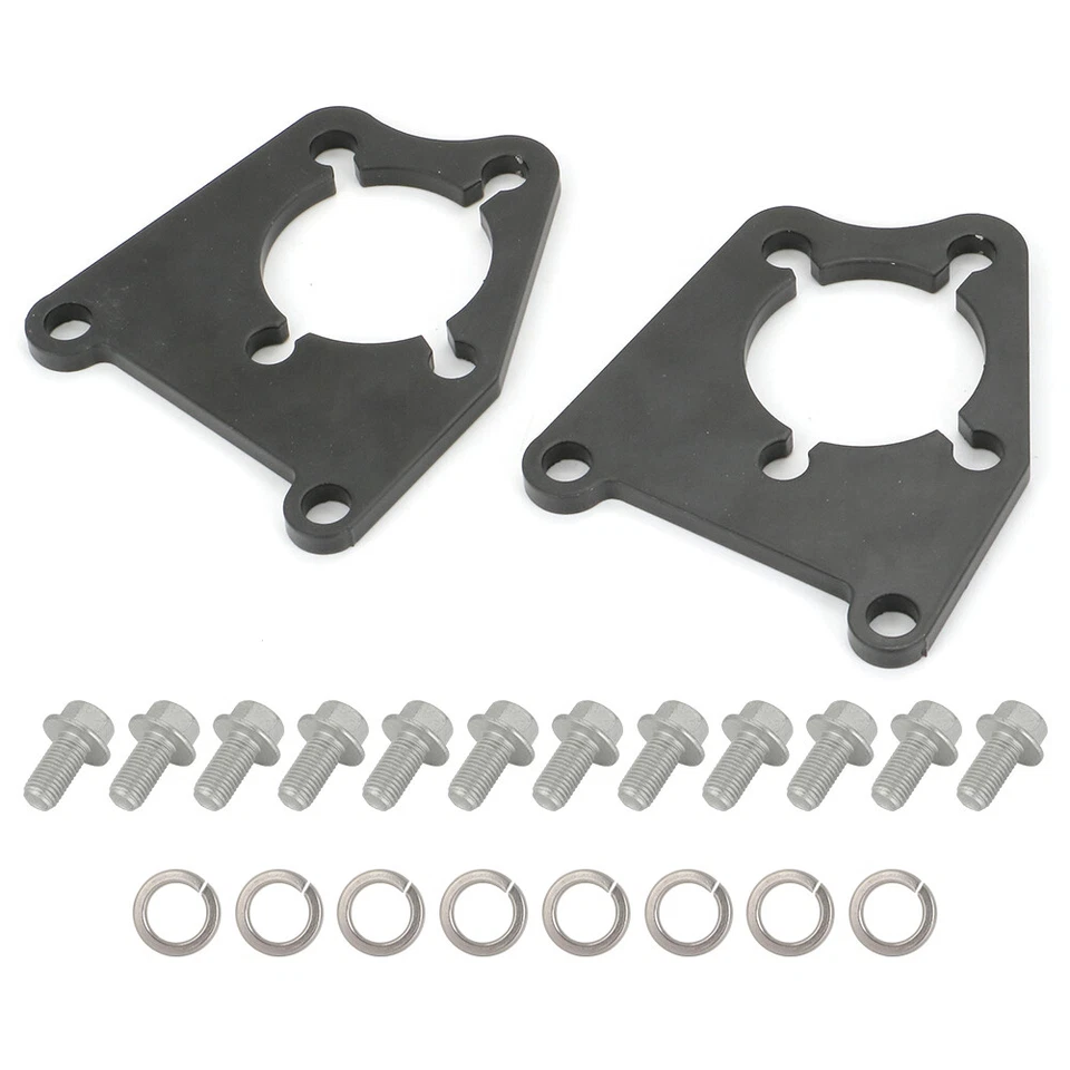 Placas de suporte de conversão de freio a disco traseiro para 1988-1996 Honda Civic CRX Del Sol - Imagem 3 de 4