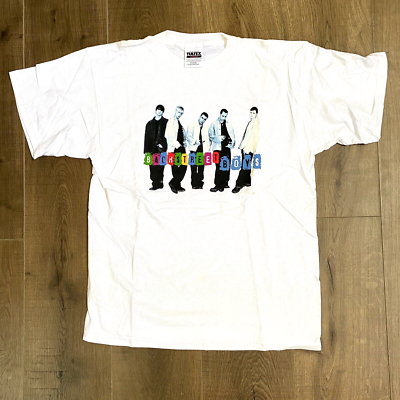 Backstreet Boys Youth XL Womens Medium Vintage 1998 Boy Band White