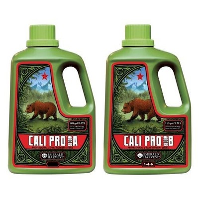 Emerald Harvest - Cali Pro Bloom A & B 2- Part Base Nutrient Bloom Various Sizes
