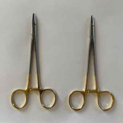 Qty: 2 Hu-Friedy NH5038 Crile Wood Perma Sharp Needle Holder 6''