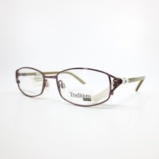 Traditions aAS167 COL 10 Eyeglasses Frames Brown Rectangular Full Rim 49-16-130