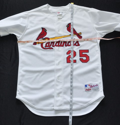 Mark McGwire St. Louis Cardinals Rawlings Jersey Authentic White Sewn Men 44 L - Picture 13 of 16