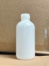 Lot of 4 oz Natural Plastic Boston Round Bottles Cap Not Included 